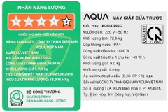 Máy giặt Aqua Inverter 9 kg AQD- D902G BK