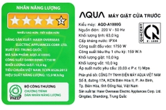 Máy giặt Aqua Inverter 10 KG AQD-A1000G S