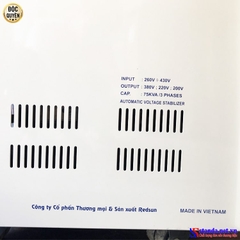 ỔN ÁP STANDA 75KVA 3 PHA DẢI 260V DÂY ĐỒNG 100% NEW 2022