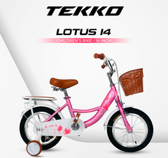 Xe đạp Tekko 3 bánh trẻ em Lotus Khung thép, 4 cỡ bánh phù hợp cho bé từ 2 đến 9 tuổi
