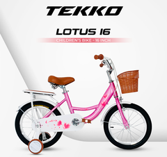 Xe đạp Tekko 3 bánh trẻ em Lotus Khung thép, 4 cỡ bánh phù hợp cho bé từ 2 đến 9 tuổi
