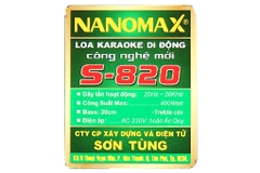 Loa kéo karaoke Nanomax S-820 400W