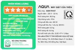 Máy giặt Aqua 9 kg AQW-F91GT S