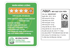 Máy giặt Aqua Inverter 12 kg AQW-DR120HT BK