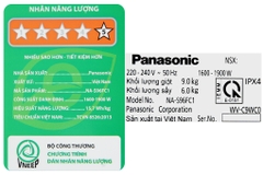 Máy giặt sấy Panasonic Inverter 9 kg NA-S96FC1LVT