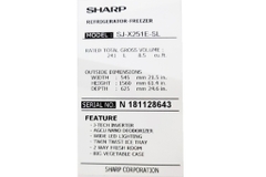 Tủ lạnh Sharp Inverter 224 lít SJ-X251E-SL