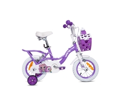 Xe đạp 3 bánh trẻ em Thống Nhất Princess TE12 giỏ trái tim (Phù hợp với trẻ từ 2 đến 6 tuổi) - Hàng chính hãng