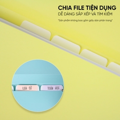 Cặp Đựng Tài Liệu A4 ON 5 Ngăn (Tặng Giấy Phân Trang)
