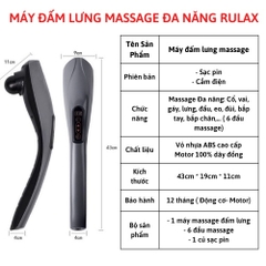 Máy Massage Cầm Tay RULAX, Máy Đấm Lưng Thế Hệ Mới Giúp Giảm Đau Nhanh Chóng