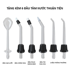 Máy Tăm Nước Cầm Tay RULAX RL-16 Phiên Bản Cao Cấp- Tặng 6 Đầu Tăm + Túi Đựng