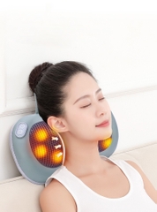 Gối Massage Nhiệt Hồng Ngoại Sạc Pin RULAX 20 Bi Xoay- Trải nghiệm matxa chuyên sâu tuyệt vời |BH 12 Tháng|