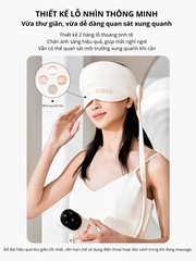 Máy Massage Đầu RULAX Thông Minh Túi Khí 6 Điểm Kết Hợp Nhiệt Nóng, Xoa Bóp Thái Dương - BH 12 Tháng