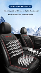 Đệm Làm Mát Ghế Ô Tô RULAX Có Chức Năng Massage - Đệm Điều Hòa, Tựa Lưng Ghế Ô Tô Giúp Giảm Mệt Mỏi Khi Lái Xe.