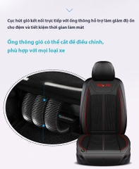 Đệm Làm Mát Ghế Ô Tô RULAX Có Chức Năng Massage - Đệm Điều Hòa, Tựa Lưng Ghế Ô Tô Giúp Giảm Mệt Mỏi Khi Lái Xe.