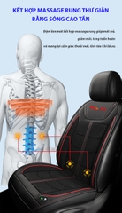 Đệm Làm Mát Ghế Ô Tô RULAX Có Chức Năng Massage - Đệm Điều Hòa, Tựa Lưng Ghế Ô Tô Giúp Giảm Mệt Mỏi Khi Lái Xe.