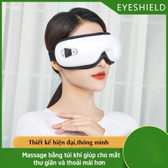 Máy Massage mắt thông minh RULAX phiên bản mới nhất 2021 trị mỏi mắt, thâm quầng (tích hợp Bluetooth)