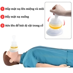Bộ Dụng Cụ Sơ Cứu Hóc Nghẹn LIFEVAC USA Dành Cho Trẻ Em Và Người Lớn, Chất Liệu Silicon Cao Cấp