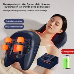 Gối Massage Hồng Ngoại Rulax RL-26, Massage Cổ Vai Gáy Theo Hình Thang Hỗ Trợ Giảm Đau Hiệu Quả |BH 12 THÁNG|