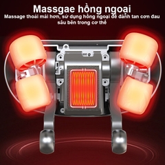Gối Massage Hồng Ngoại Rulax RL-26, Massage Cổ Vai Gáy Theo Hình Thang Hỗ Trợ Giảm Đau Hiệu Quả |BH 12 THÁNG|