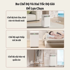 Máy Hút Ẩm Không Khí Công Suất 20L, Màn Hình Cảm Ứng, Khử Khuẩn Tạo Ion Âm |BH 12 Tháng|