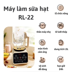 Máy Làm Sữa Hạt RULAX, Máy Xay Nấu Đa Năng Thể Tích 1.5 Lít, Công Suất 1000W