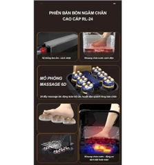 Bồn Massage Ngâm Chân RULAX Cao Cấp, Massage Chân Kết Hợp 4 Phương Pháp Massage, Có Thể Sử Dụng Kèm Thảo Dược RL-24