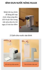 Máy Làm Nóng Nước Siêu Tốc Tức Thời Sau 3s Thương Hiệu Rulax, Đun Nước Nóng Nhiều Nhiệt Độ Khác Nhau ( BH 12 Tháng)