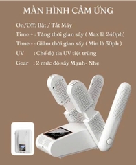 Máy Sấy Giày Thông Minh RULAX, Sấy Được 2 Đôi Cùng Một Lúc, Khử Khuẩn UV Và Ion Âm, Bảo Hành 12 Tháng
