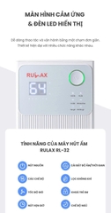Máy Hút Ẩm RULAX RL- Công Nghệ Máy Nén Hút 24L/Ngày, Khử Ẩm Sấy Khô Quần Áo Kết Nối WIFI - BH 24 Tháng