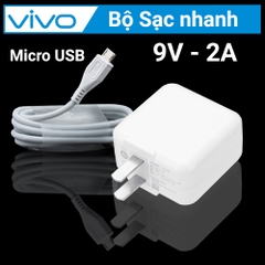 Bộ Sạc Nhanh Vivo 18W FlashCharge 3.0 Dùng Cho Tất Cả Các Dòng Máy V15 128GB, S1, Y19, Y17, ,Y93, Y91C /Vivo Y53s/Y55..