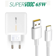 Bộ Sạc Siêu Nhanh Super Vooc Oppo 65W/Xiaome/Vivo Chân Type C - Bảo Hành 12 Tháng