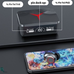 Tai Nghe Bluetooth M90 Pro TWS Bản Cao Cấp, Tích Hợp Micro Âm Thanh Nổi HIFI Với Thanh Trượt Hiển Thị Màn Hình Led Pin 4