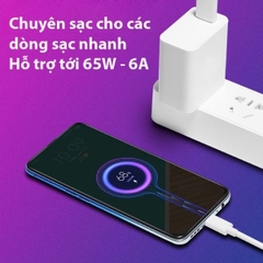 Bộ Sạc Siêu Nhanh Super Vooc Oppo 65W/Xiaome/Vivo Chân Type C - Bảo Hành 12 Tháng