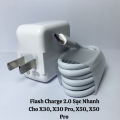 Bộ Sạc Nhanh Vivo 18W FlashCharge 3.0 Dùng Cho Tất Cả Các Dòng Máy V15 128GB, S1, Y19, Y17, ,Y93, Y91C /Vivo Y53s/Y55..