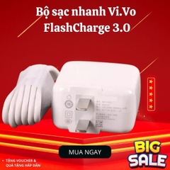 Bộ Sạc Nhanh Vivo 18W FlashCharge 3.0 Dùng Cho Tất Cả Các Dòng Máy V15 128GB, S1, Y19, Y17, ,Y93, Y91C /Vivo Y53s/Y55..