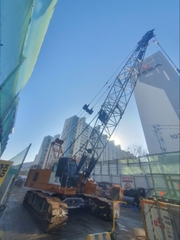 Xe cẩu bánh xích 50 tấn Samsung Hitachi CX500C (1995) nhập khẩu từ Hàn Quốc