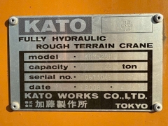 Xe cẩu bánh lốp 25 tấn Kato KR25H-V7 (2008) nhập khẩu từ Nhật Bản