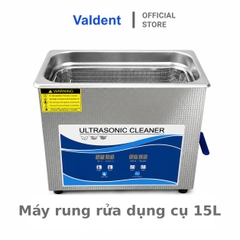 Máy rung rửa dụng cụ siêu âm 15L dùng trong nha khoa , y tế, thẩm mỹ