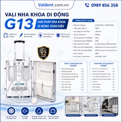 Máy vali nha khoa di động G13