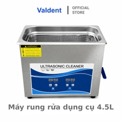 Máy rung rửa dụng cụ siêu âm 4.5L dùng trong nha khoa , y tế, thẩm mỹ