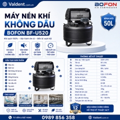 Máy nén khi không dầu Bofon BF-U520