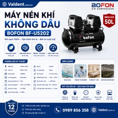 Máy nén khí không dầu Bofon BF-U5202 (Dùng cho 3 ghế răng)