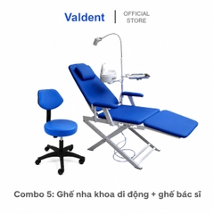 Combo 5: Ghế nha khoa di động gấp gọn + Ghế nha sĩ