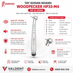 Tay khoan nhanh Woodpecker HP33-M4 [không đèn]