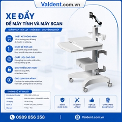 Xe đẩy để máy tính và máy scan