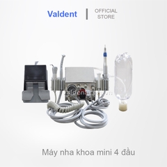 Máy nha khoa mini -  Bộ kiểm tốc tay khoan [ có đầu hút nước bọt + 2 đầu dây tay khoan] chưa gồm máy nén khí, chạy bằng khí nén