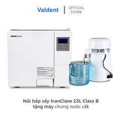 Nồi hấp sấy tiệt trùng IcanClave 23L Class B + Tặng máy chưng nước cất [TBYT Loại C-Gồm VAT]