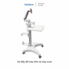 Xe đẩy máy tính và máy scan răng nha khoa chuyên dụng