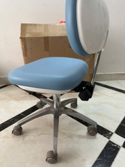 Ghế xoay nha khoa, Ghế ngồi nha sĩ [ Loại to đẹp , có chân hợp kim nhôm đúc]