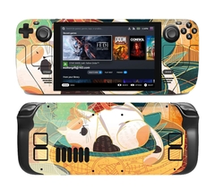Bộ Decal Dán Steam Deck Chống Xước Hình Mèo Trắng